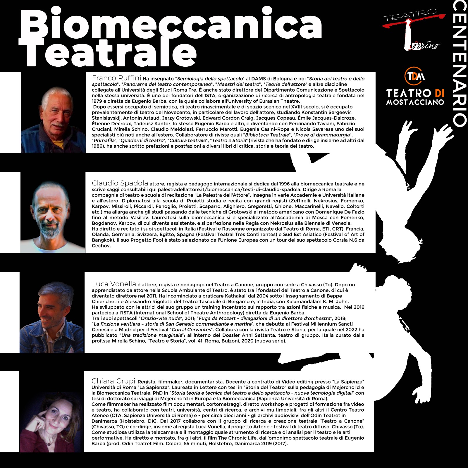 Artisti Docenti CENTENARIO Biomeccanica Torrino